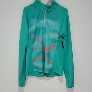 PUMA warm cell medium teal athletic jacket